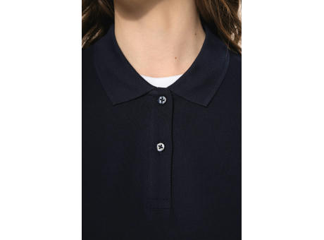 Polo Supima® manga larga mujer