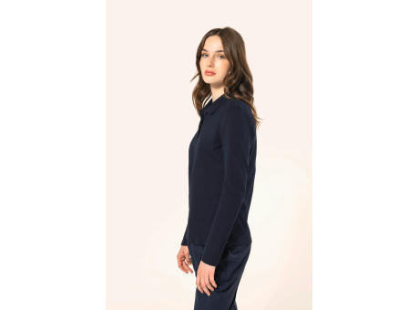 Polo Supima® manga larga mujer