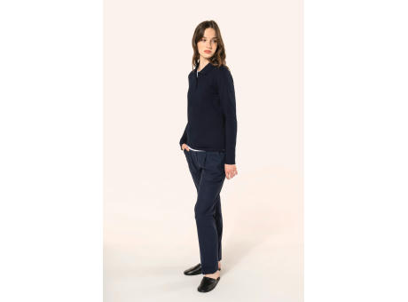 Polo Supima® manga larga mujer