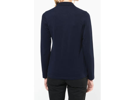 Polo Supima® manga larga mujer