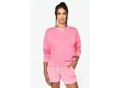 Sudadera ecorresponsable hombros caídos mujer