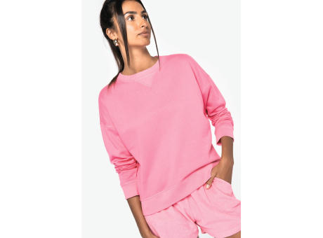 Sudadera ecorresponsable hombros caídos mujer