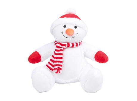Peluche Muñeco de nieve con cremallera