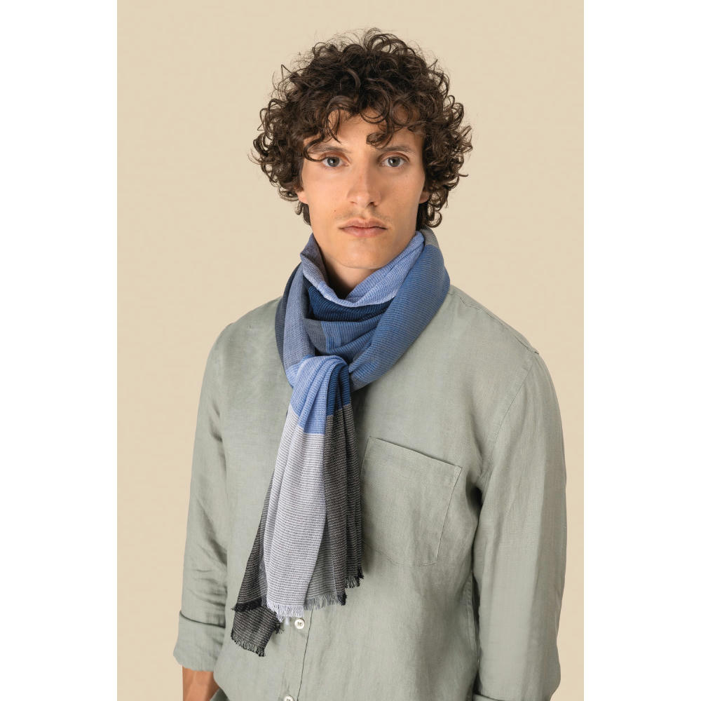Fular a cuadros unisex