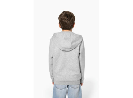 Sudadera reciclada con cremallera y capucha infantil