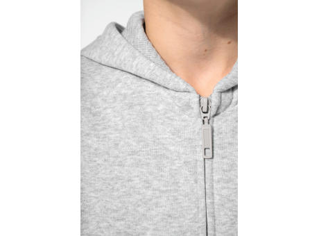 Sudadera reciclada con cremallera y capucha infantil