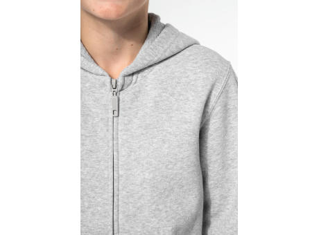 Sudadera reciclada con cremallera y capucha infantil