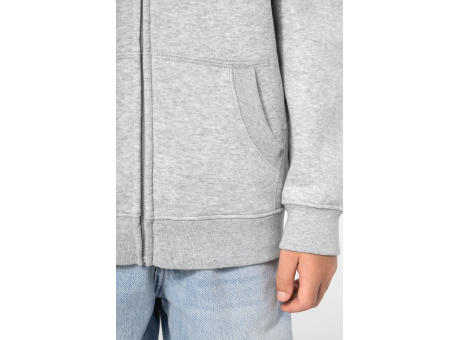 Sudadera reciclada con cremallera y capucha infantil