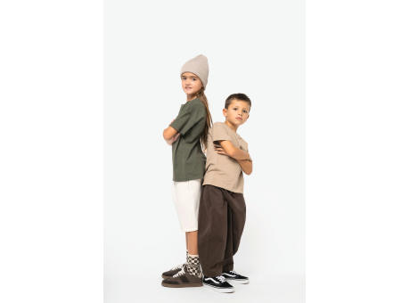 Camiseta ecorresponsable de hombros caídos infantil