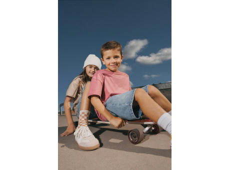 Camiseta ecorresponsable de hombros caídos infantil