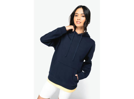 Sudadera ecorresponsable con capucha y hombros caídos French Terry unisex