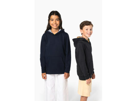 Sudadera con capucha de forro contrastado infantil