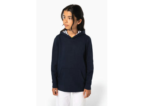 Sudadera con capucha de forro contrastado infantil
