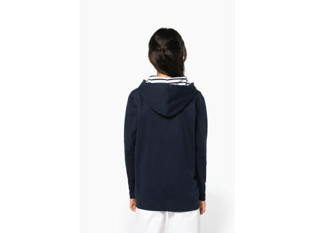 Sudadera con capucha de forro contrastado infantil