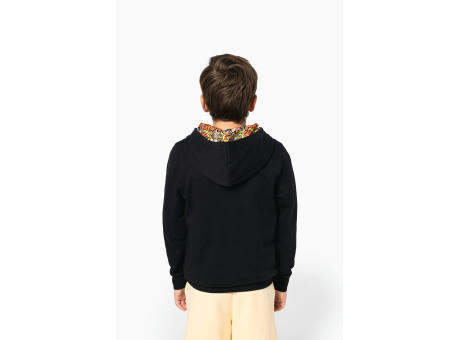 Sudadera con capucha de forro contrastado infantil
