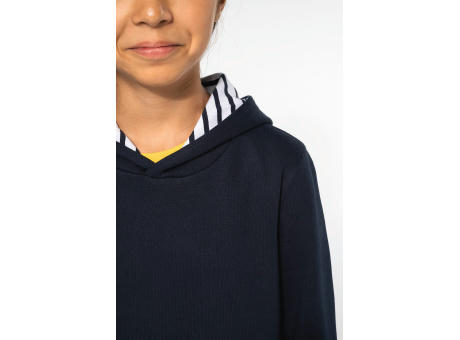 Sudadera con capucha de forro contrastado infantil