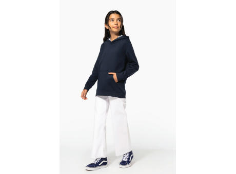 Sudadera con capucha de forro contrastado infantil