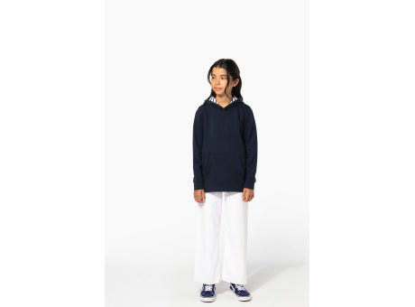Sudadera con capucha de forro contrastado infantil