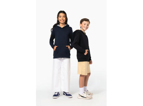Sudadera con capucha de forro contrastado infantil