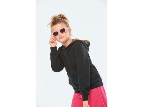 Sudadera con capucha de forro contrastado infantil