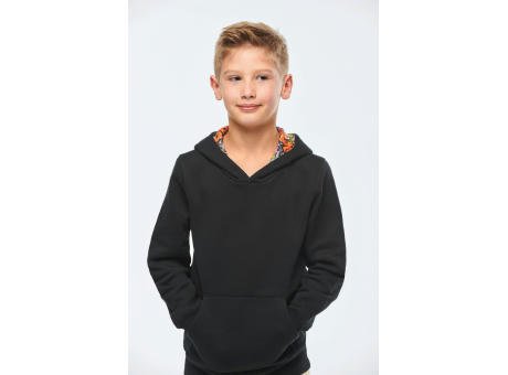 Sudadera con capucha de forro contrastado infantil