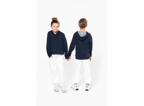 Sudadera con capucha de forro contrastado infantil