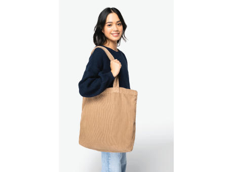 Bolsa ecorresponsable efecto lavado de pana 