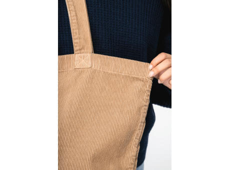 Bolsa ecorresponsable efecto lavado de pana 