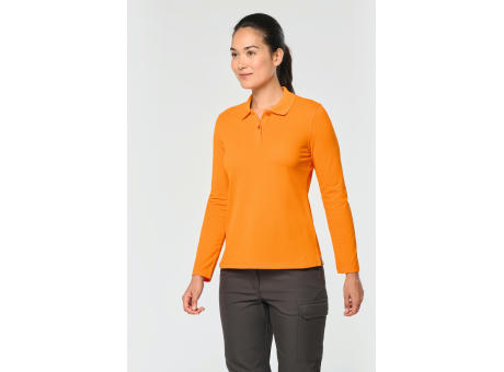 Polo Antibacteriano manga larga mujer
