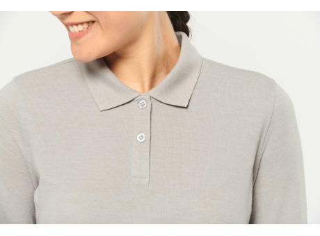 Polo Antibacteriano manga larga mujer