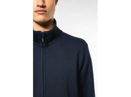 Chaqueta de felpa con cremallera hombre