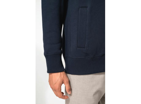 Chaqueta de felpa con cremallera hombre