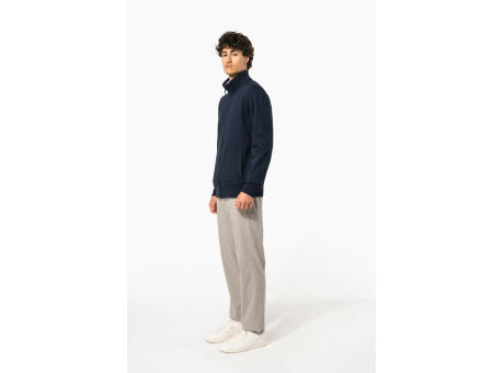 Chaqueta de felpa con cremallera hombre