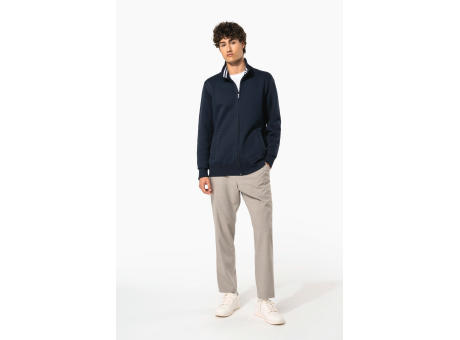 Chaqueta de felpa con cremallera hombre