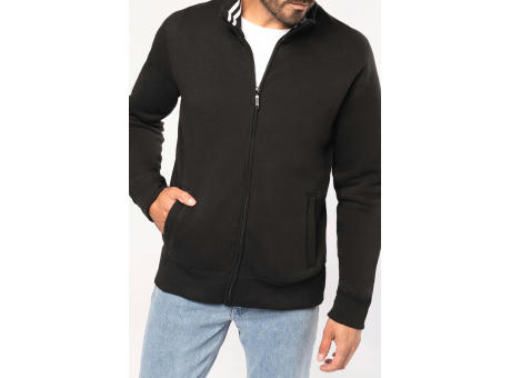 Chaqueta de felpa con cremallera hombre