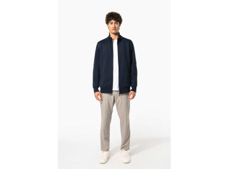 Chaqueta de felpa con cremallera hombre