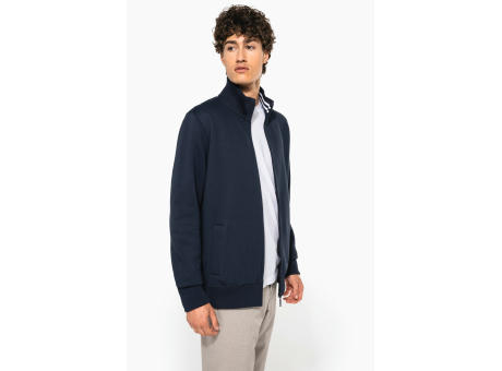 Chaqueta de felpa con cremallera hombre