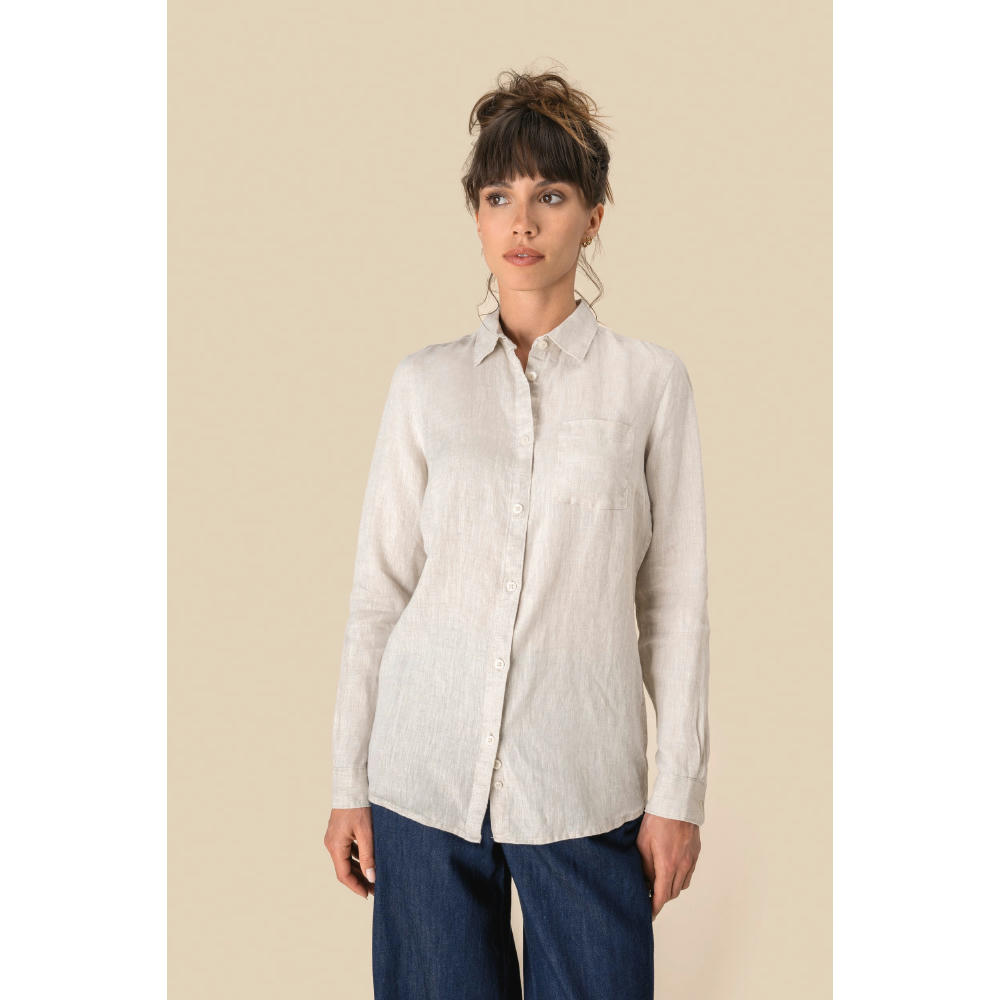 Camisa de lino mujer