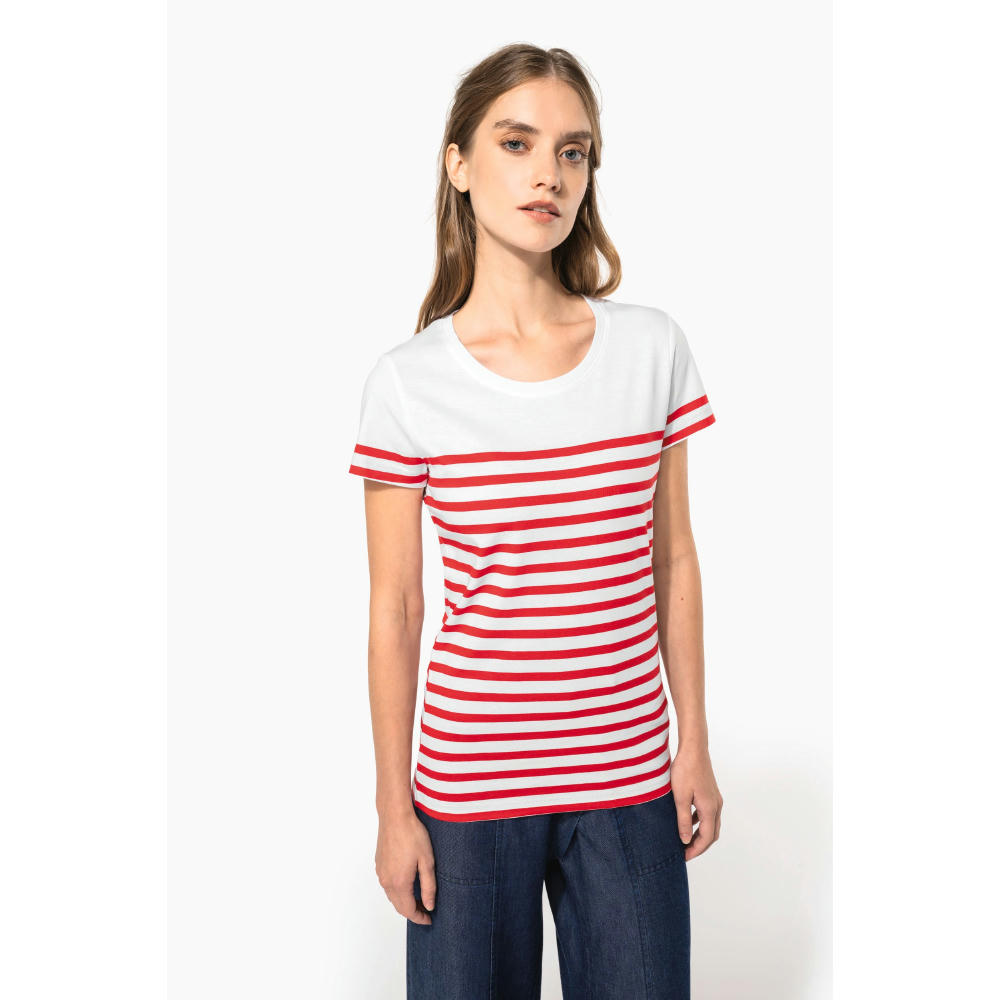 Camiseta marinera algodón orgánico mujer 