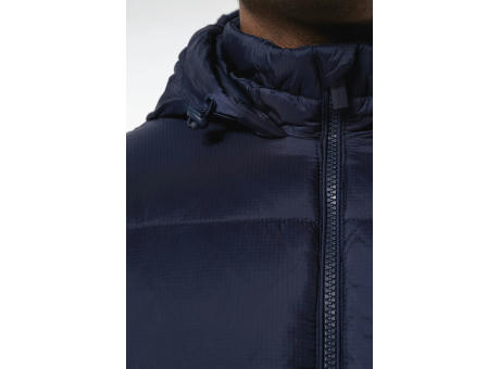 Chaqueta ripstop reciclada con capucha unisex