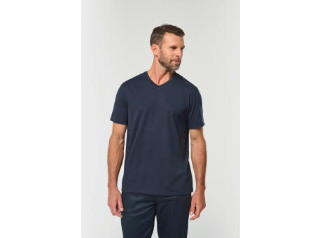 Camiseta ecorresponsable antibacteriana cuello de pico hombre