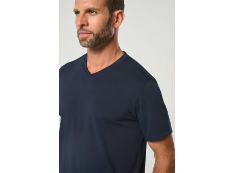 Camiseta ecorresponsable antibacteriana cuello de pico hombre