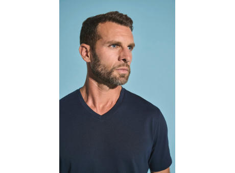 Camiseta ecorresponsable antibacteriana cuello de pico hombre