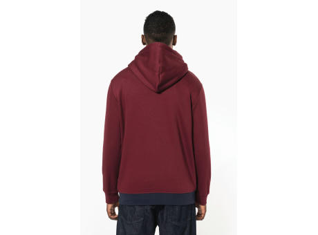 Sudadera tricolor con capucha unisex
