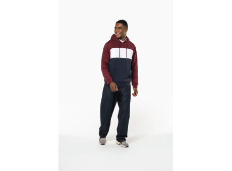 Sudadera tricolor con capucha unisex