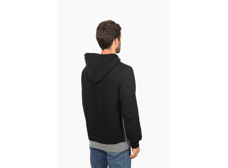 Sudadera tricolor con capucha unisex