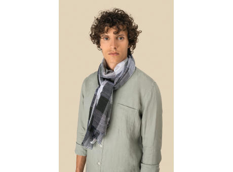 Fular a cuadros unisex