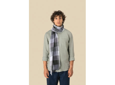 Fular a cuadros unisex