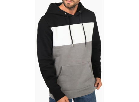 Sudadera tricolor con capucha unisex