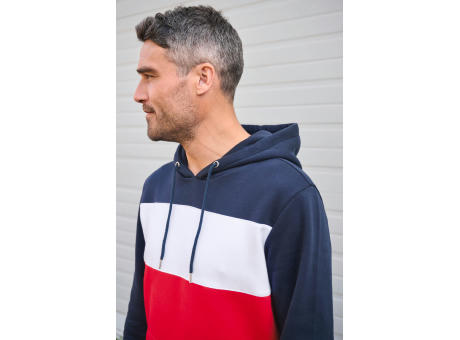 Sudadera tricolor con capucha unisex